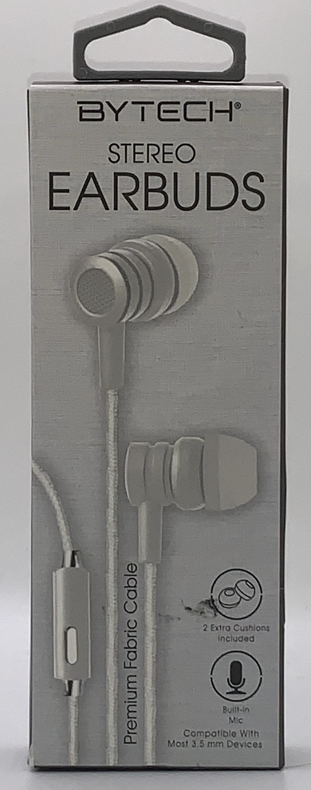 Bytech Stereo Earbuds Premium Fabric Cable Factory Sealed