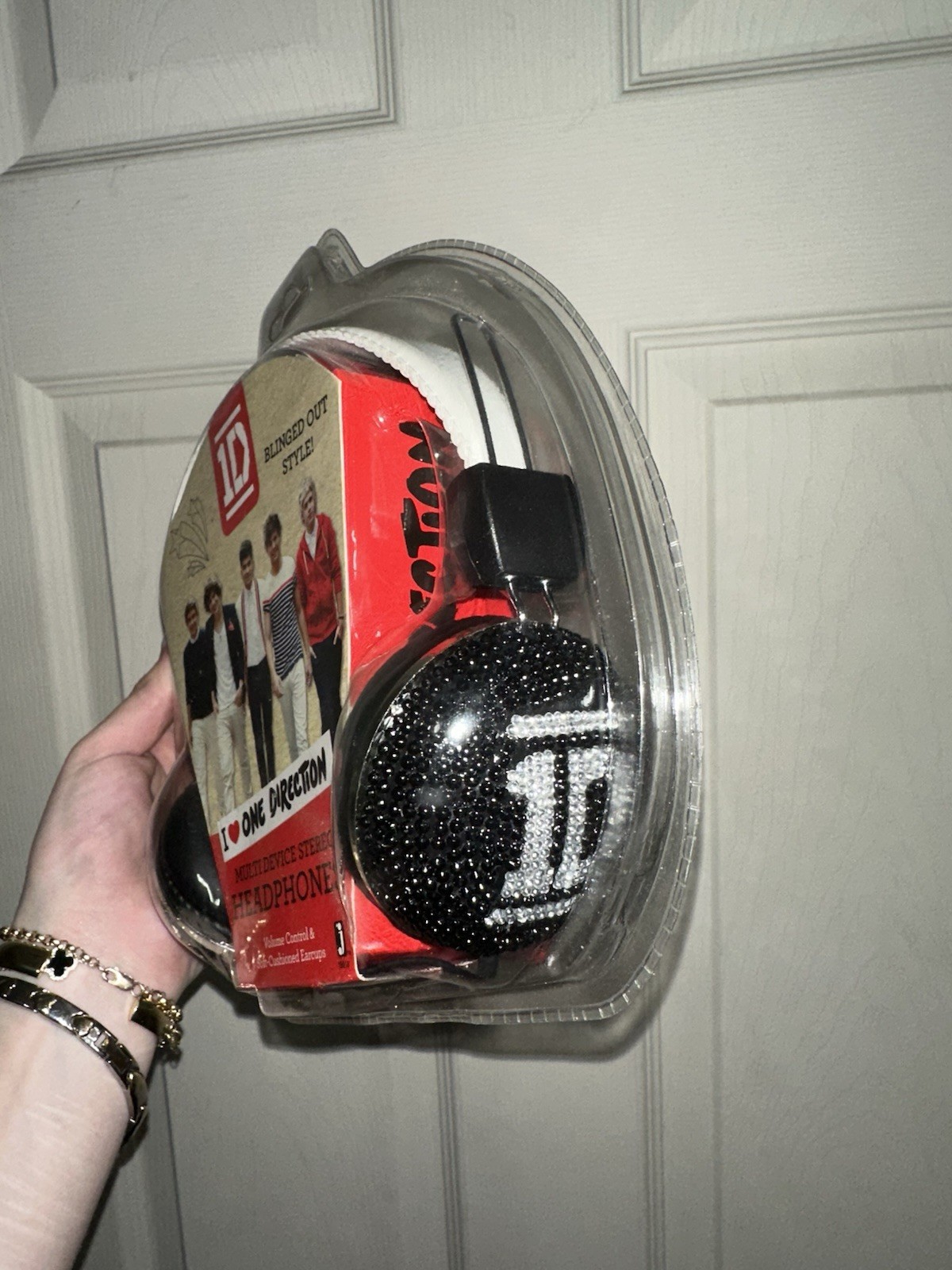 Y2K 2000s Collectible I Love One Direction Bling Over Ear Headphones