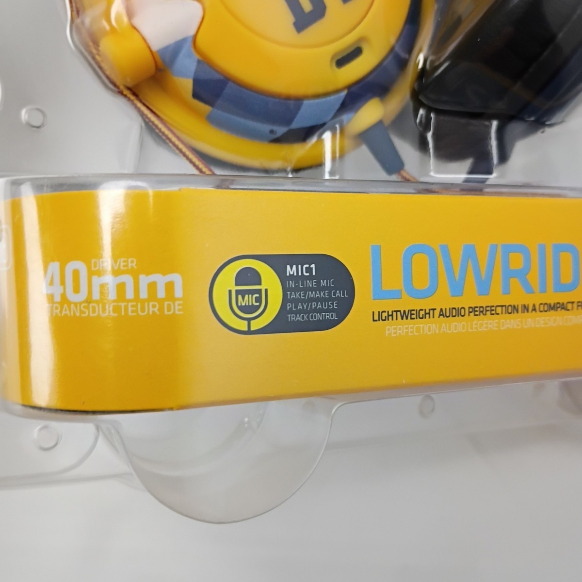 Skullcandy Lowrider On Ear Headphones 40mm New Sealed Yellow