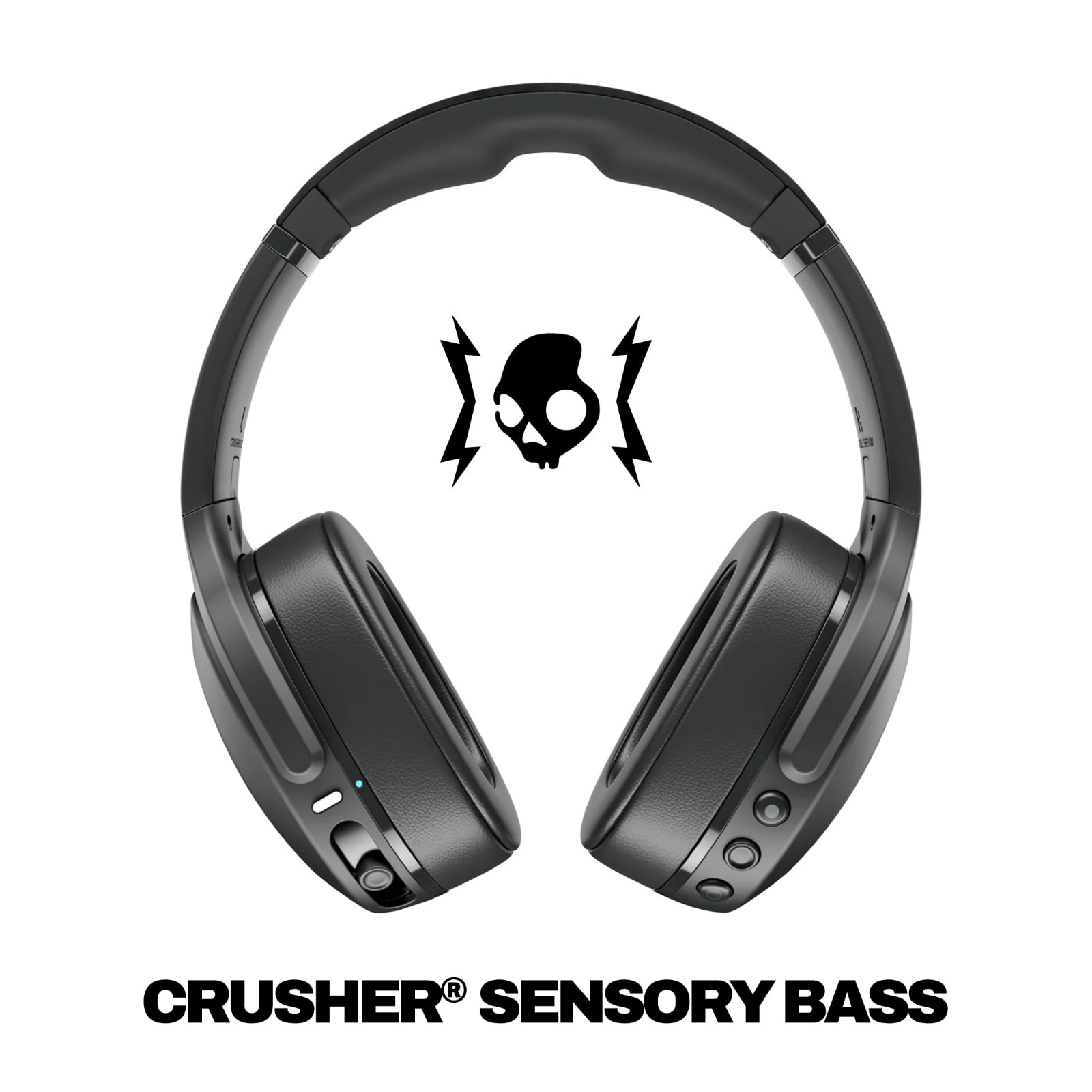 Wireless Multi-Sensory Bass Headphones – Deep Bass, Comfortable Fit, True Black