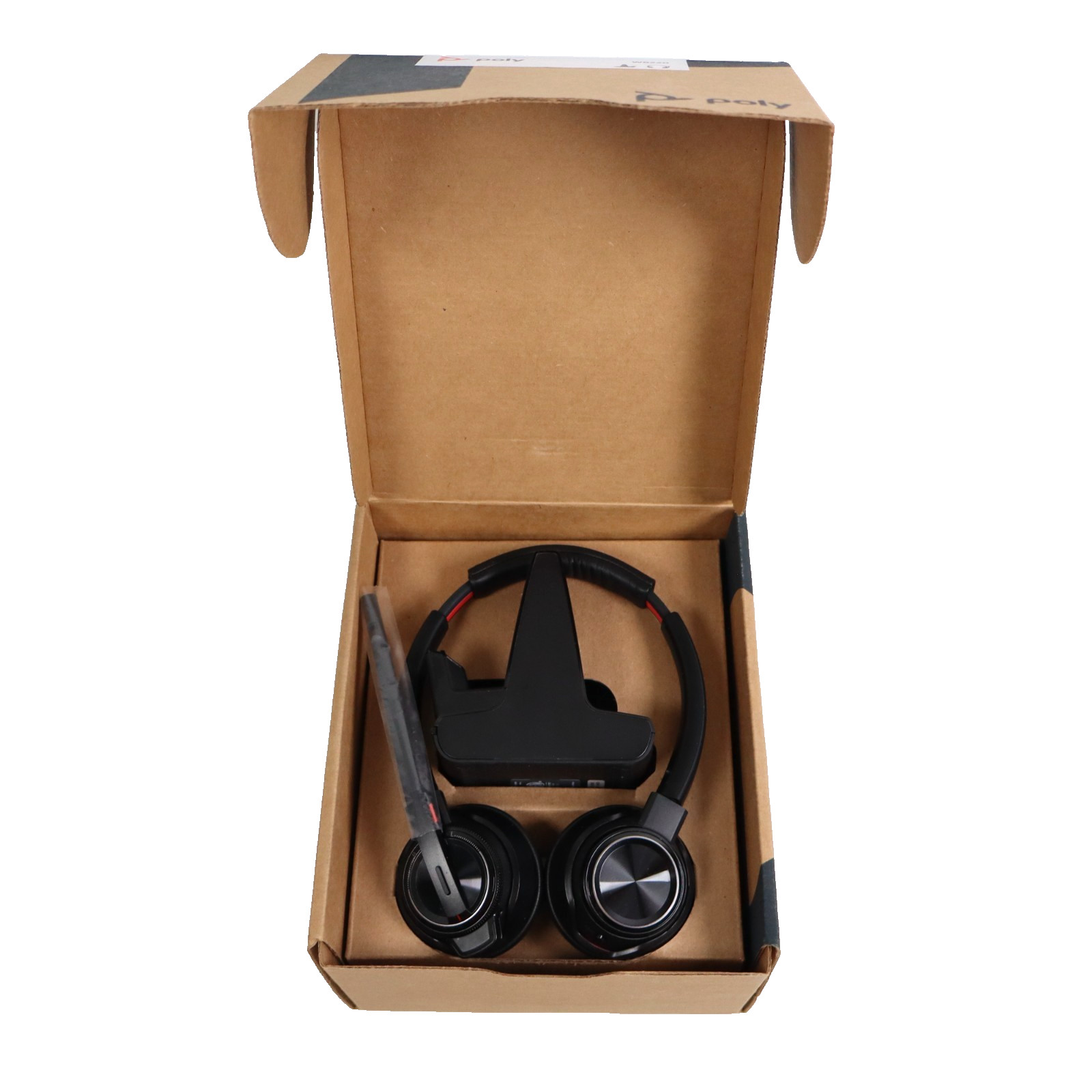Poly Savi 8220-M Office Stereo DECT 1920-1930 MHz Headset TAA, USB Type A, Black