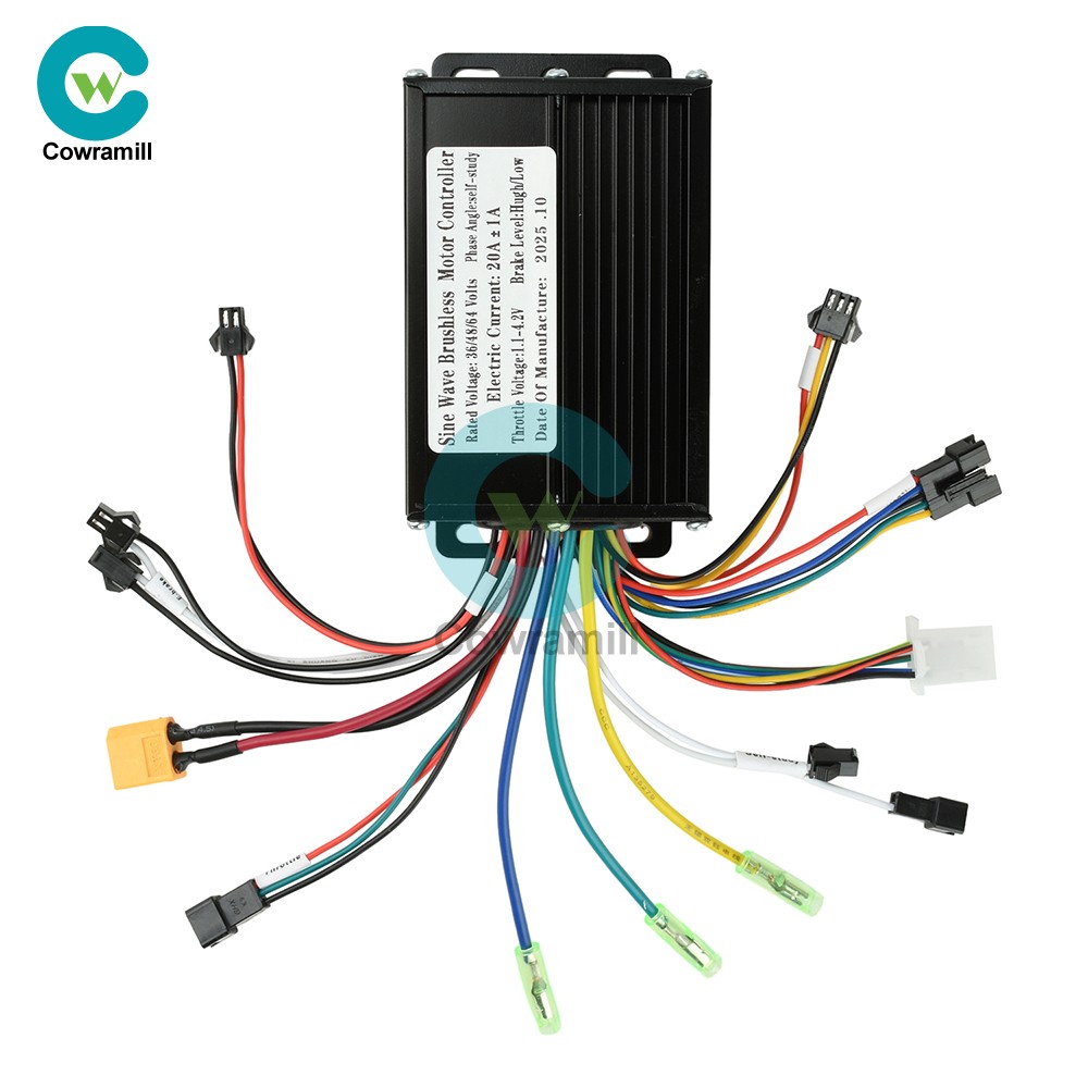 15PCS 36V 48V 20A Sine Wave Brushless Motor Controller 350W-500W