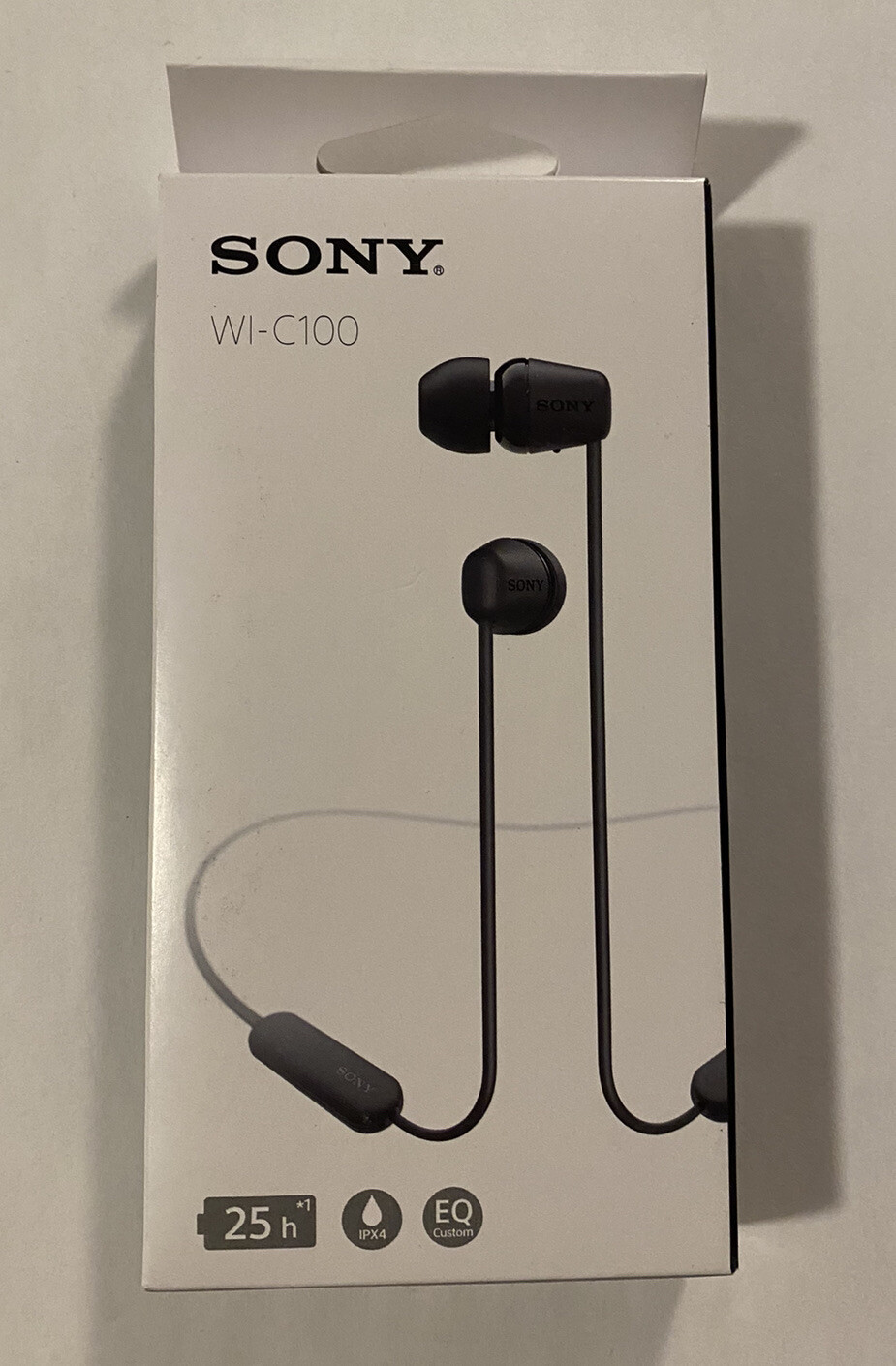 Sony WI-C100 Wireless Bluetooth In-Ear Headphones Black (Brand New Sealed)