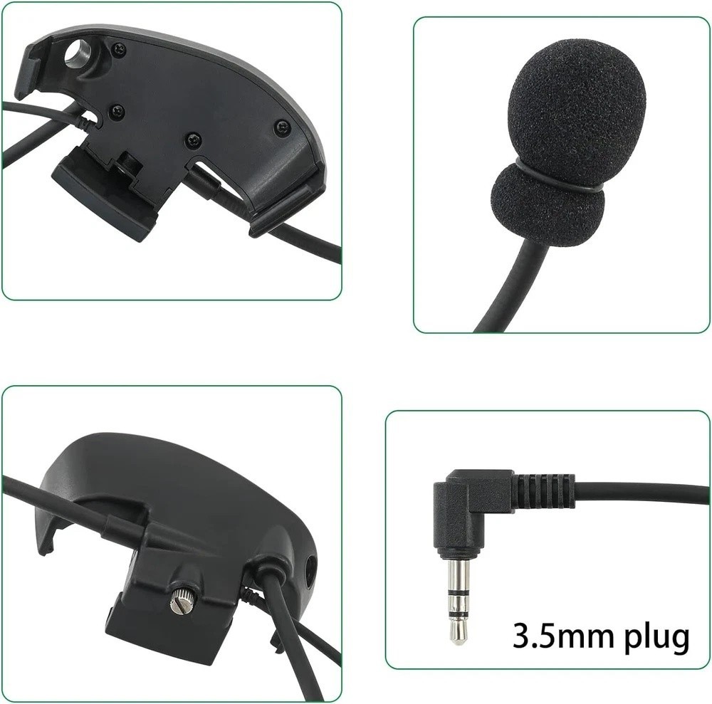 Microphone & PTT for Howard Leight Impact Sports Noise Cancelling Headphones Ai.