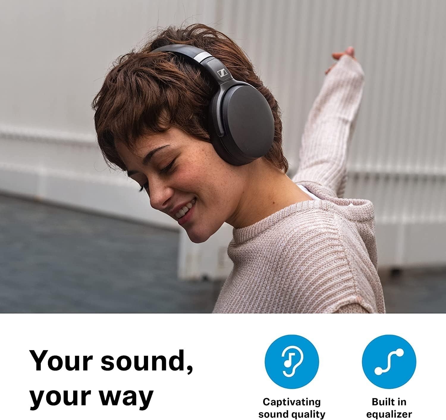 Sennheiser HD 450SE Bluetooth 5.0 Wireless Headphone Black Alexa NEW BLACK ANC
