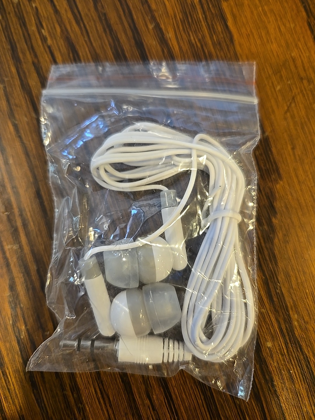 Wired Canalbuds Earbuds White/Grey 3.5mm plug – no mic, Individually Wrapped