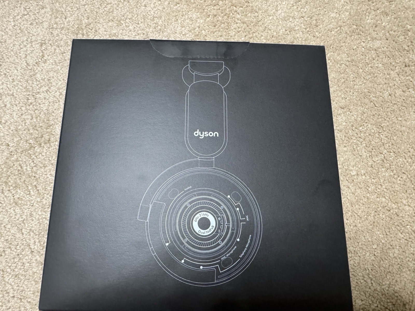 Dyson OnTrac noise cancelling headphones CNC Copper