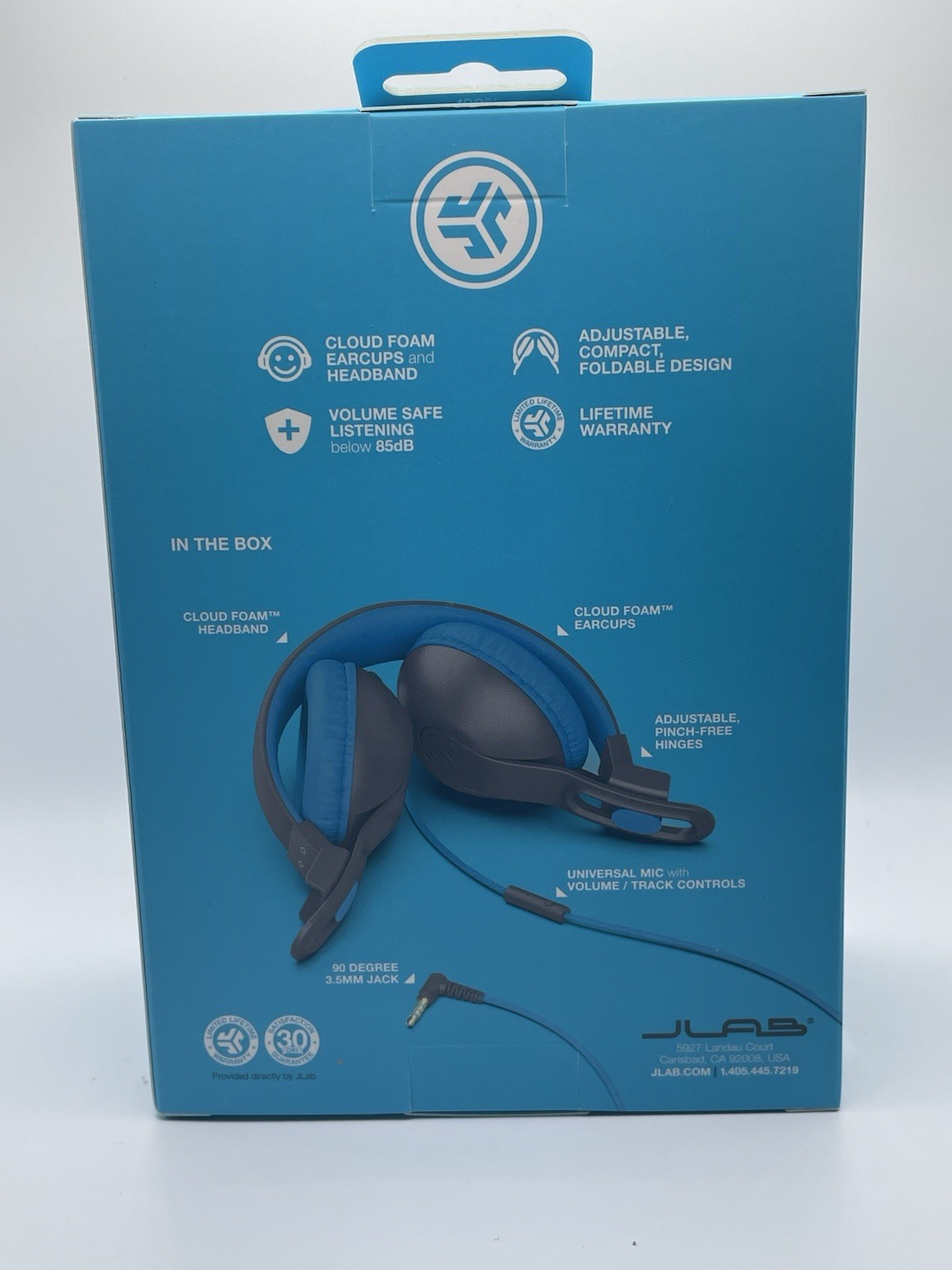 JBuddies Studio 2 Wired Kids Headphones – Gray/Blue
