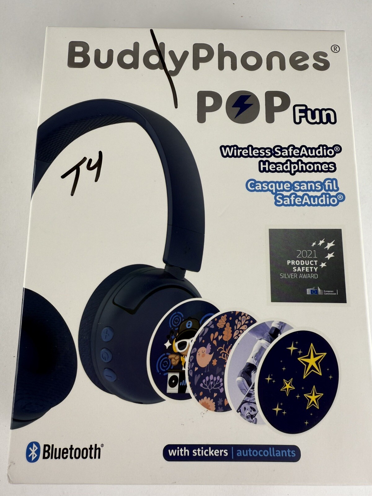 NEW BuddyPhones POP Fun Foldable Bluetooth Wireless Kids Headphones Microphone