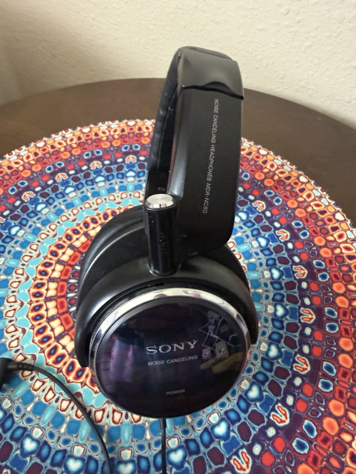 Sony MDR-NC50 Noise Canceling Over-Ear Wired 3.5mm Headphones Black