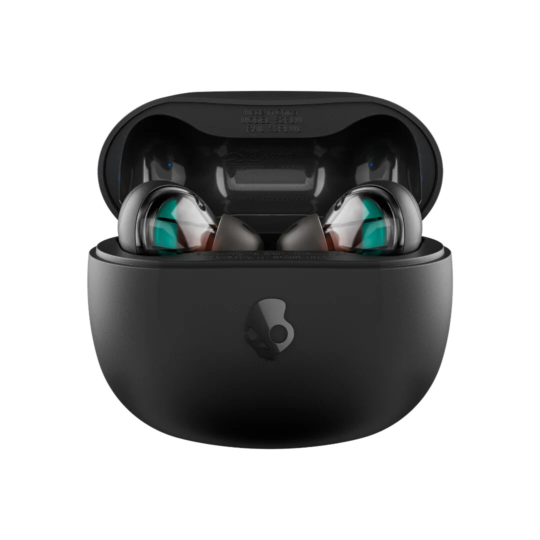 Skullcandy Rail In-Ear Wireless Earbuds (True Black)- (Certified Refurbished)