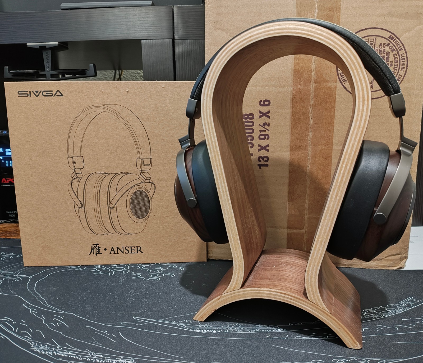 SIVGA Anser Audiophile 50MM Dynamic Open-Back Wood Headphone Wired Dual 3.5mm