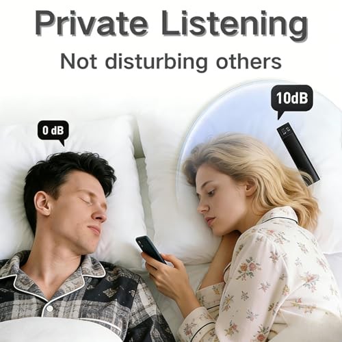Pillow Speaker for Sleeping, Bone Conduction Under Pillow Speaker for Black