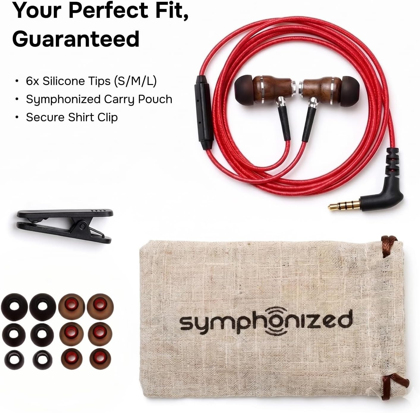 Wired Earbuds with Microphone – Noise Isolation Ear Buds with Mic, in Ear Headph