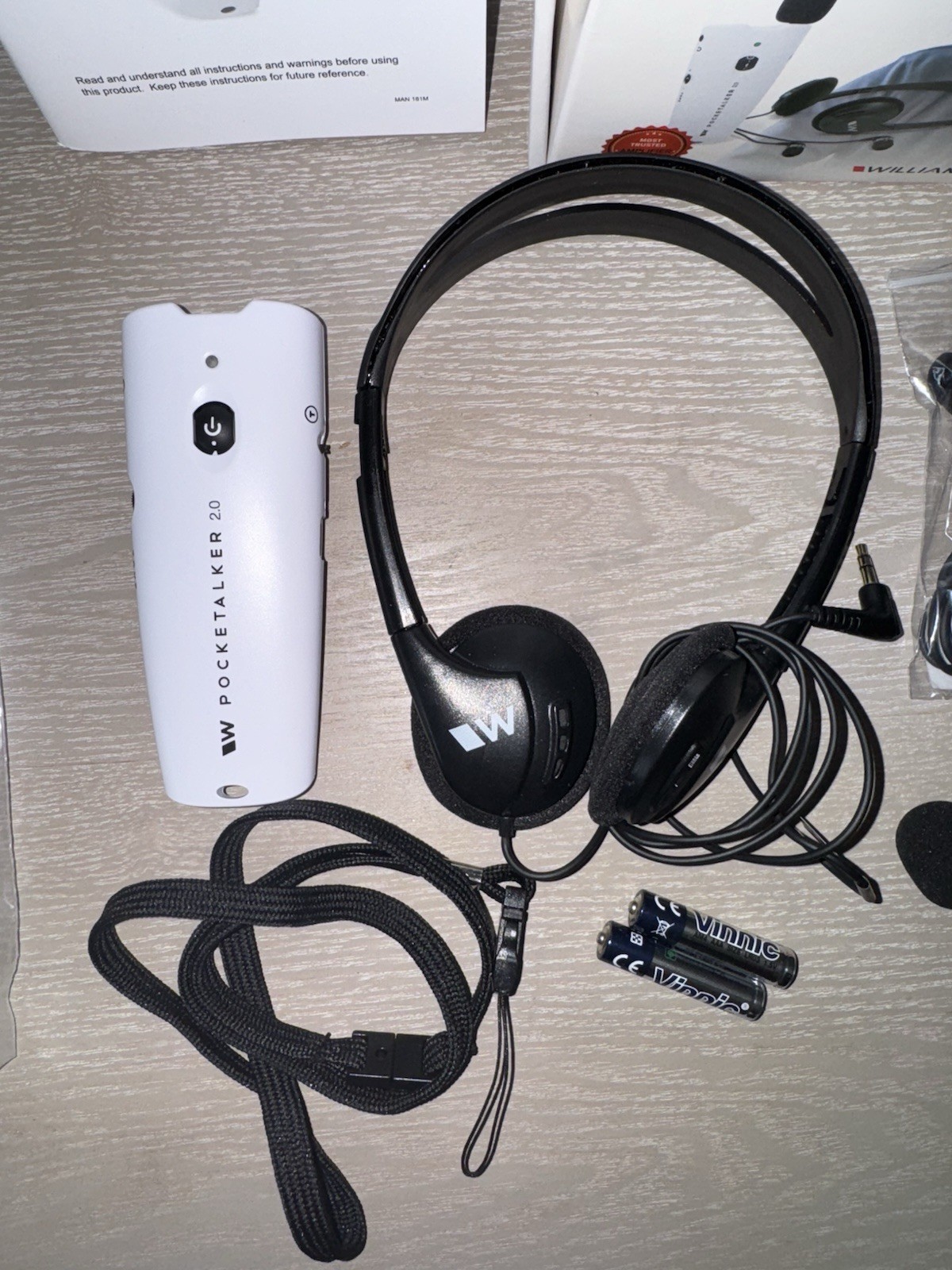 Williams Sound Pocketalker 2.0 Personal Hearing Amplifier Kit – Bundle