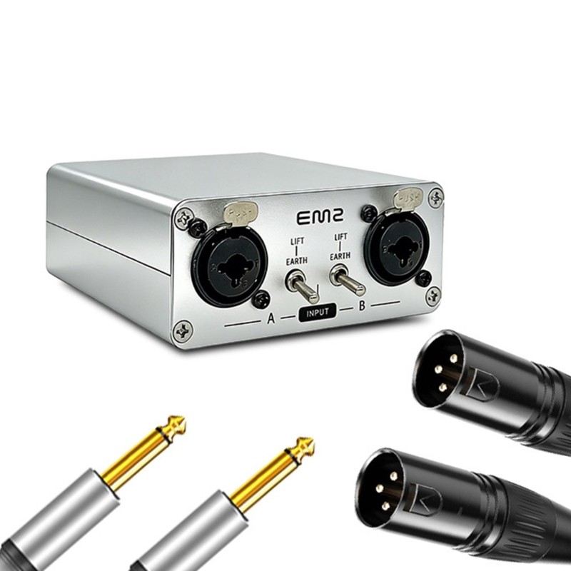 Professional 3Pin 6.35MM Sound Isolator Noise Reduction Filter Professional
