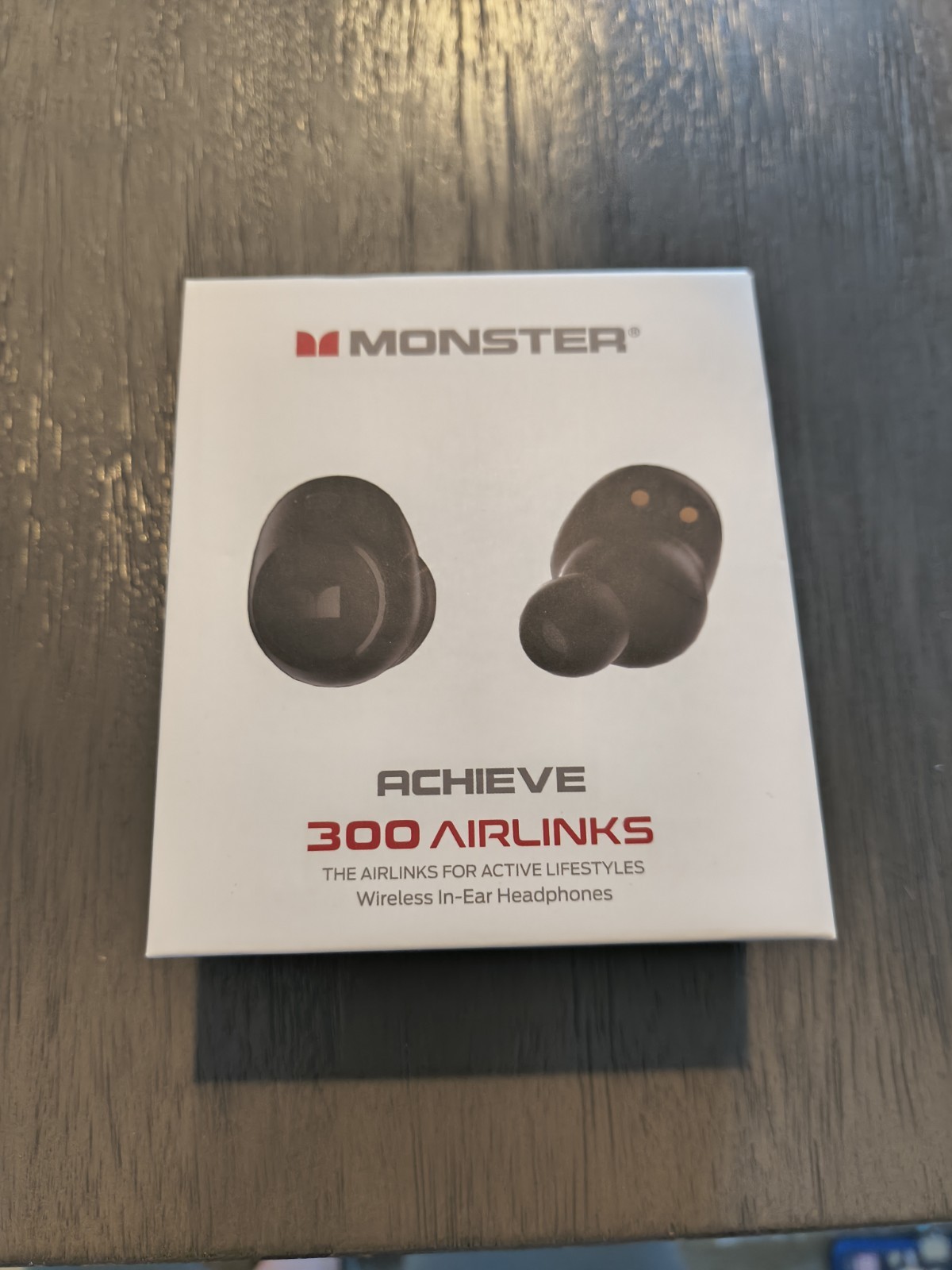 Monster Achieve 300 Airlinks Wireless Bluetooth Earbuds Black !!