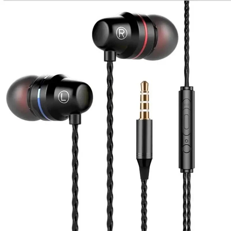 3.5mm HIFI Super Bass Headset In-Ear Earphone Stereo Earbuds Headphone Wired Mic