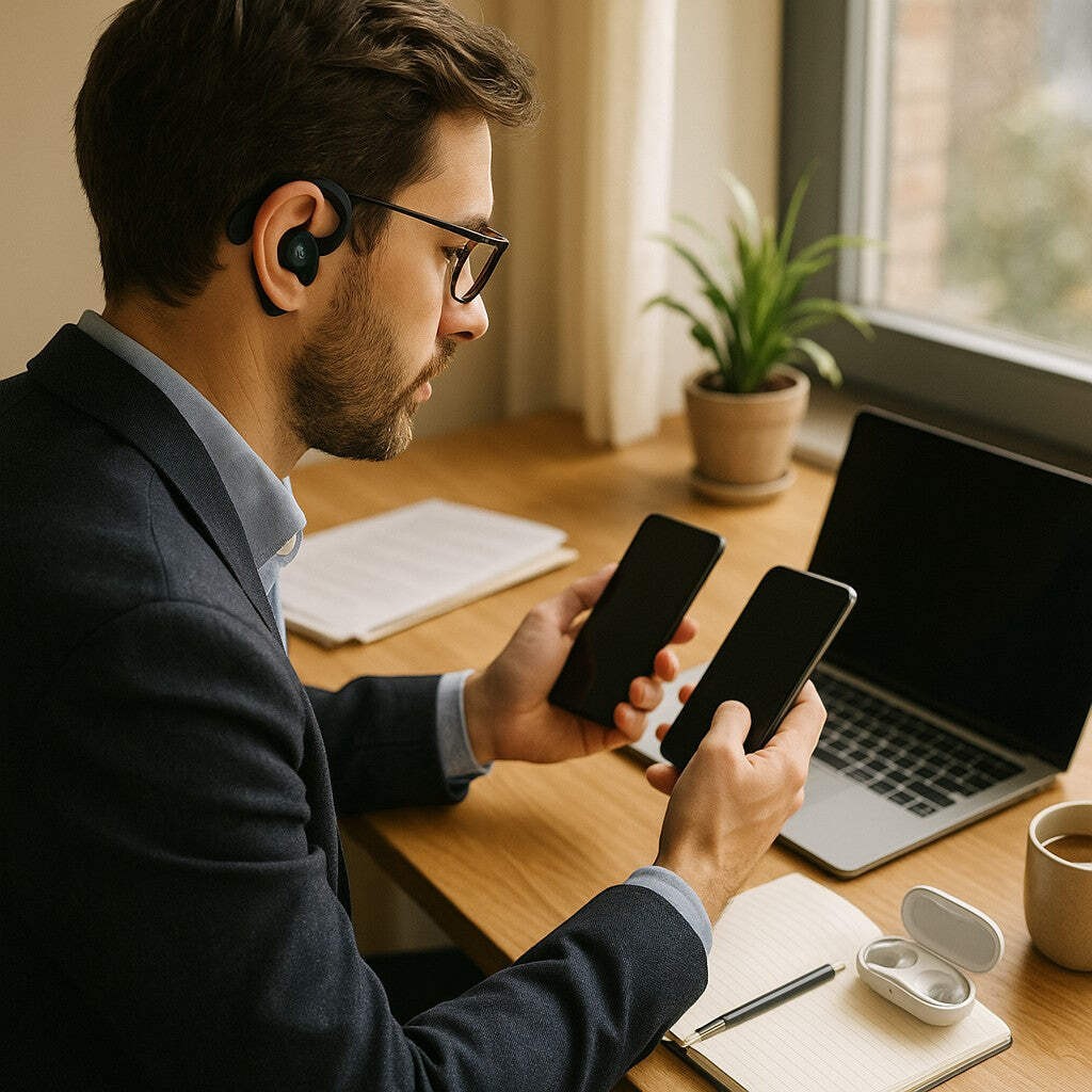 OWS S64 True Wireless Stereo Earbuds Open-Ear Dual-Phone Pairing