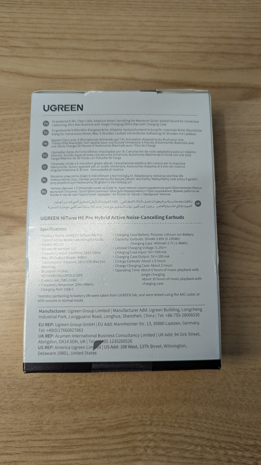 Audifonos Ugreen HiTune H6 Pro Hi-Res