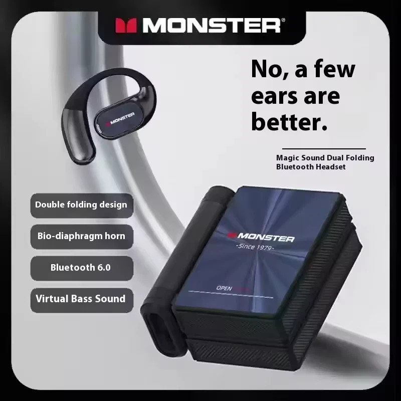 MONSTER Bluetooth Earphones Noise-Canceling Wireless Bio-Fiber