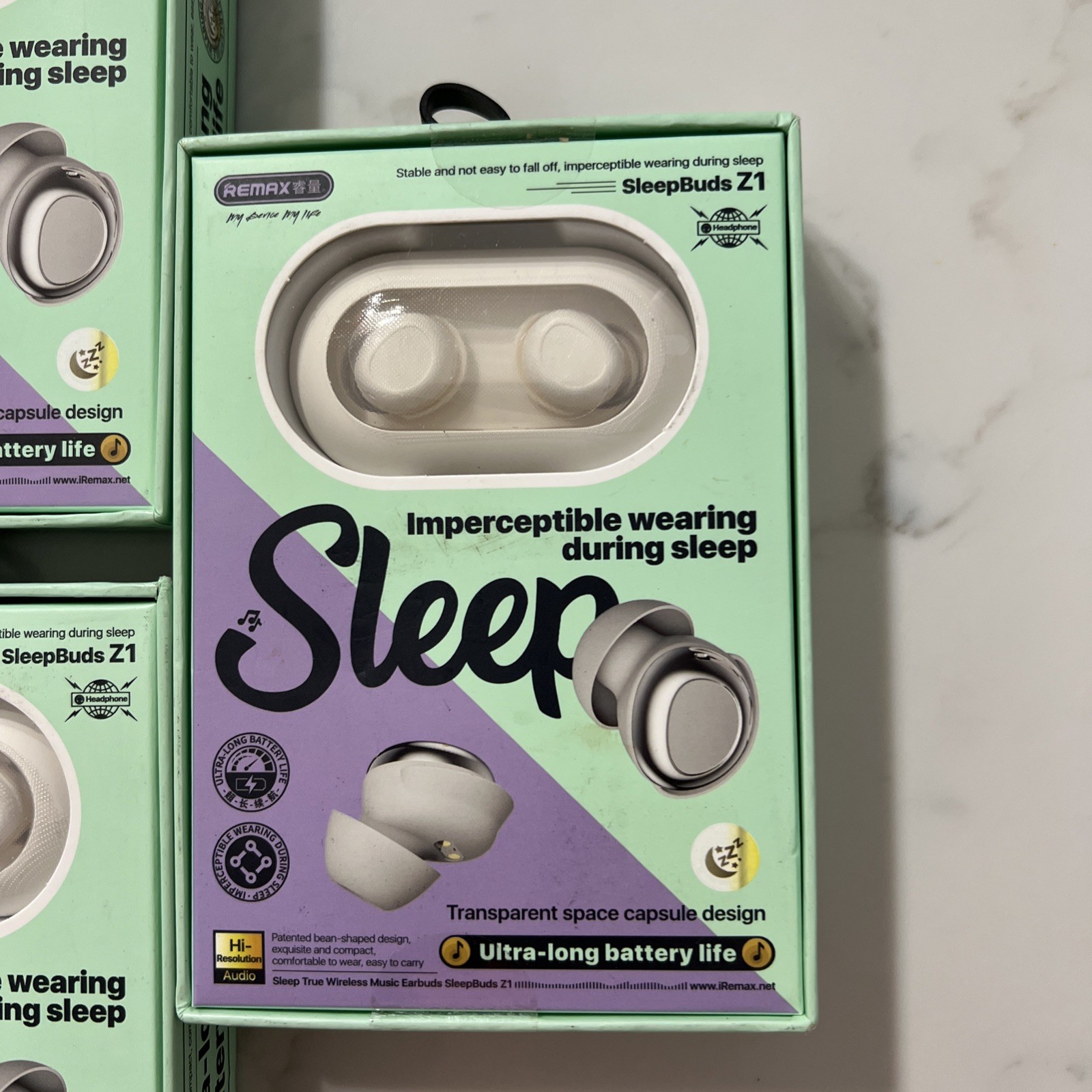 5 REMAX SLEEPBUDS Z1 TRUE WIRELESS BLUETOOTH 5.4 Music Earphones Black