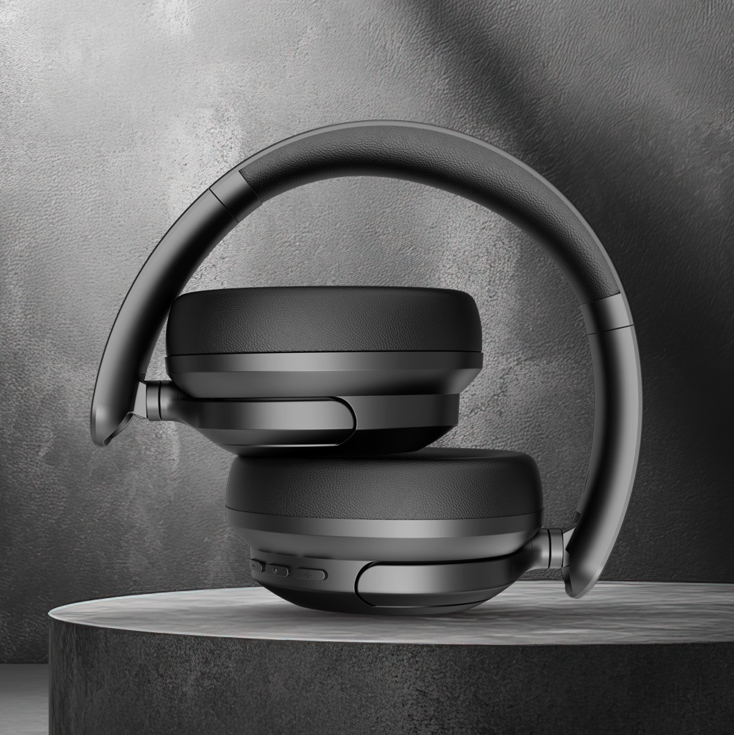 TRON Hybrid Noise Cancelling Headphones, OverEar Wireless Bluetooth Transparency