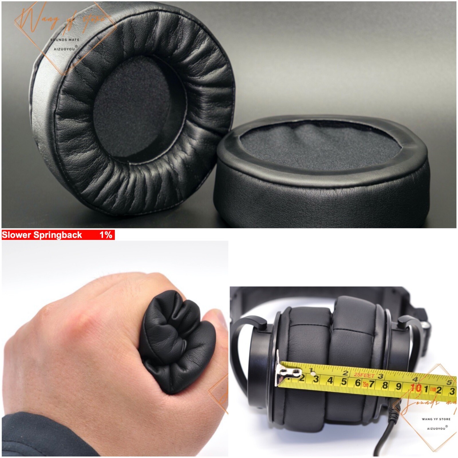 Super Thick Soft Memory Foam Ear Pads Cushion For Superlux HD681 EVO Headphone