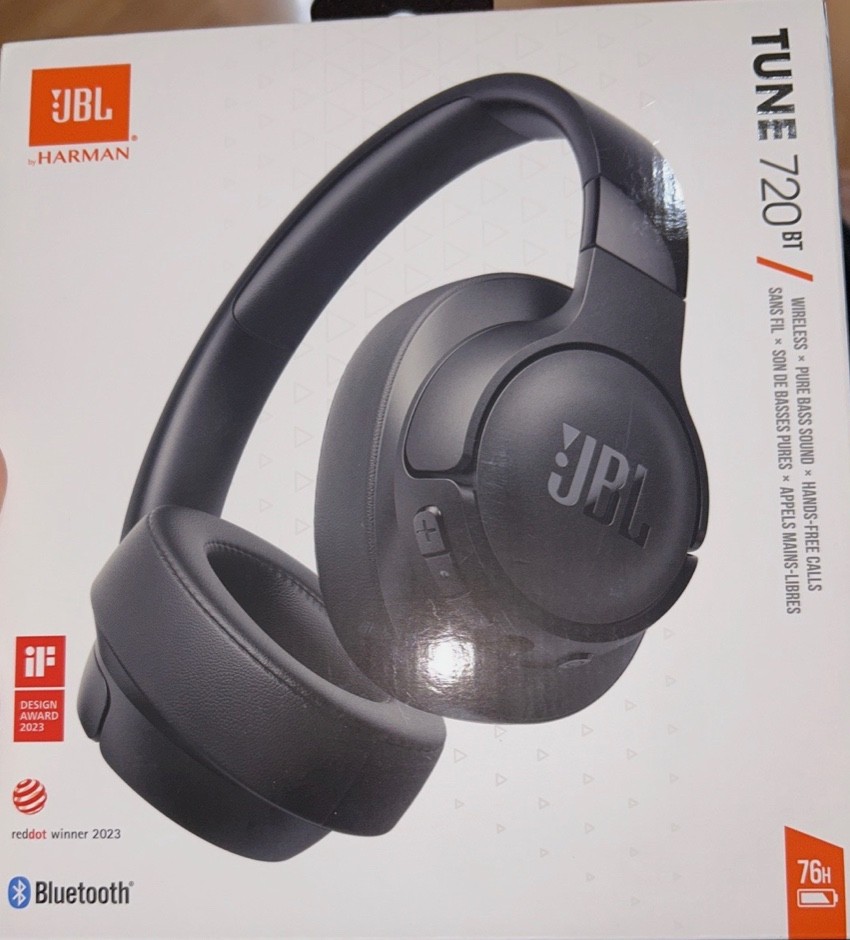 JBL Harman 720BT Bluetooth Wireless Headphones (Black)