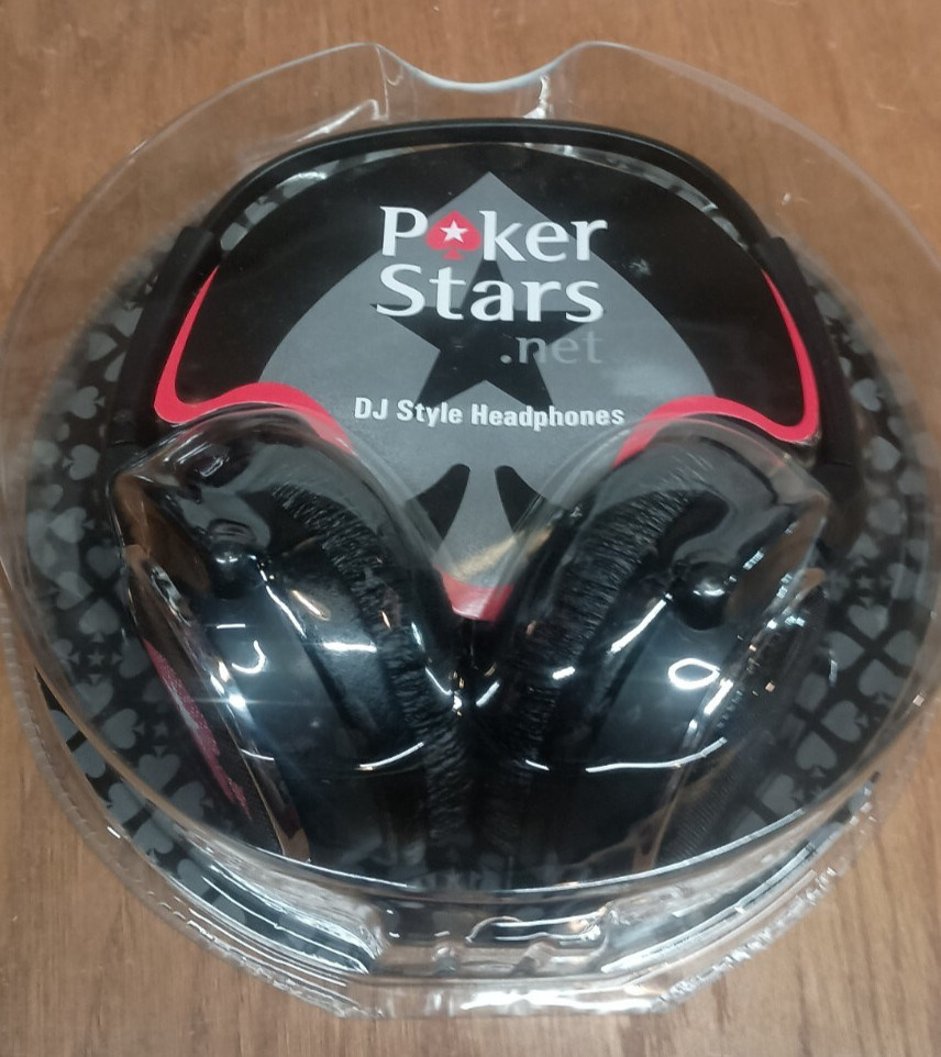 Lot of 6: PokerStars.Net Special Edition DJ Style Headphones Collectable