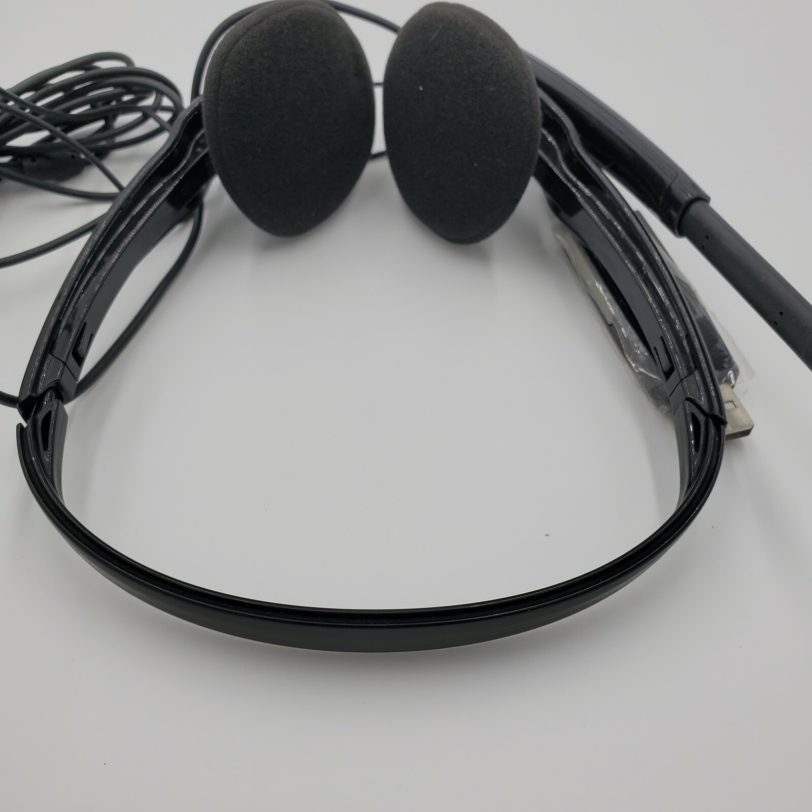 Plantronics .Audio 625 USB Stereo Headset Mic Dual 3.5mm Jack USB Adapter Analog