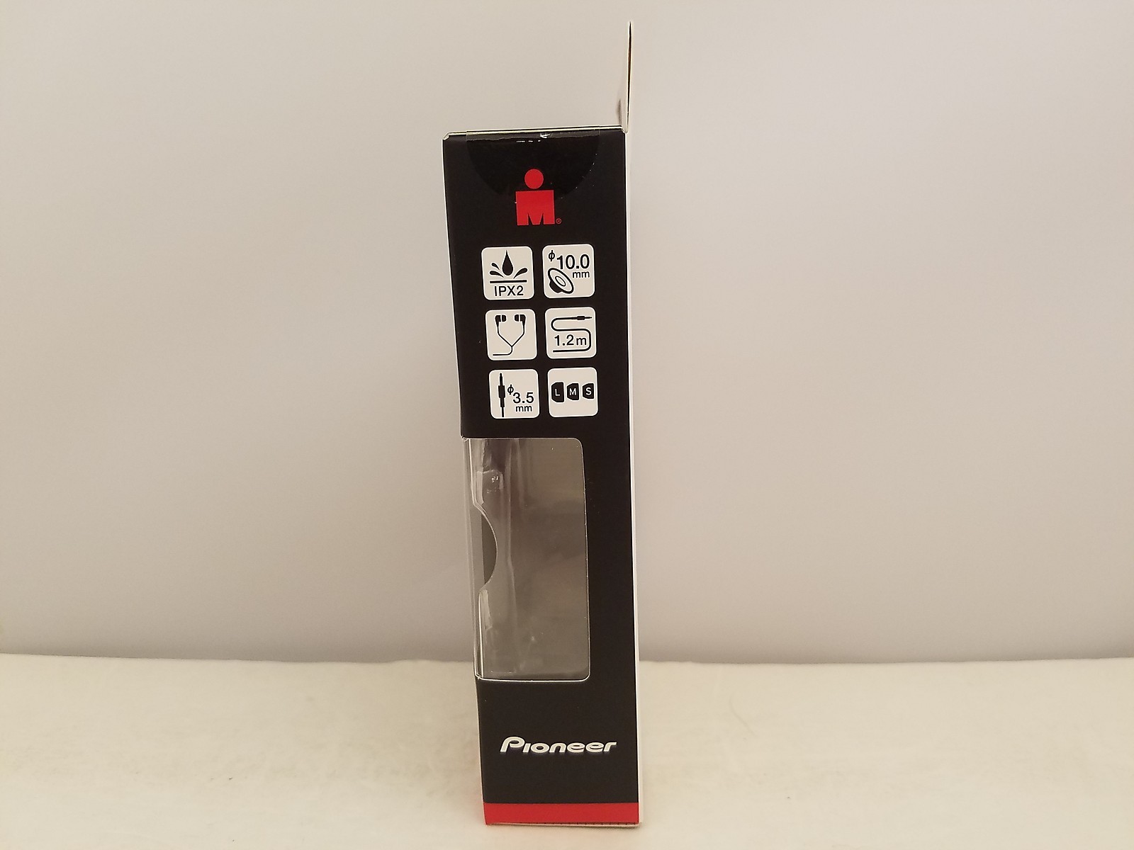 Pioneer IRONMAN E3 Sports Earphones | Black | SE-E3M(B) | SE-E3M(B)CC | Large
