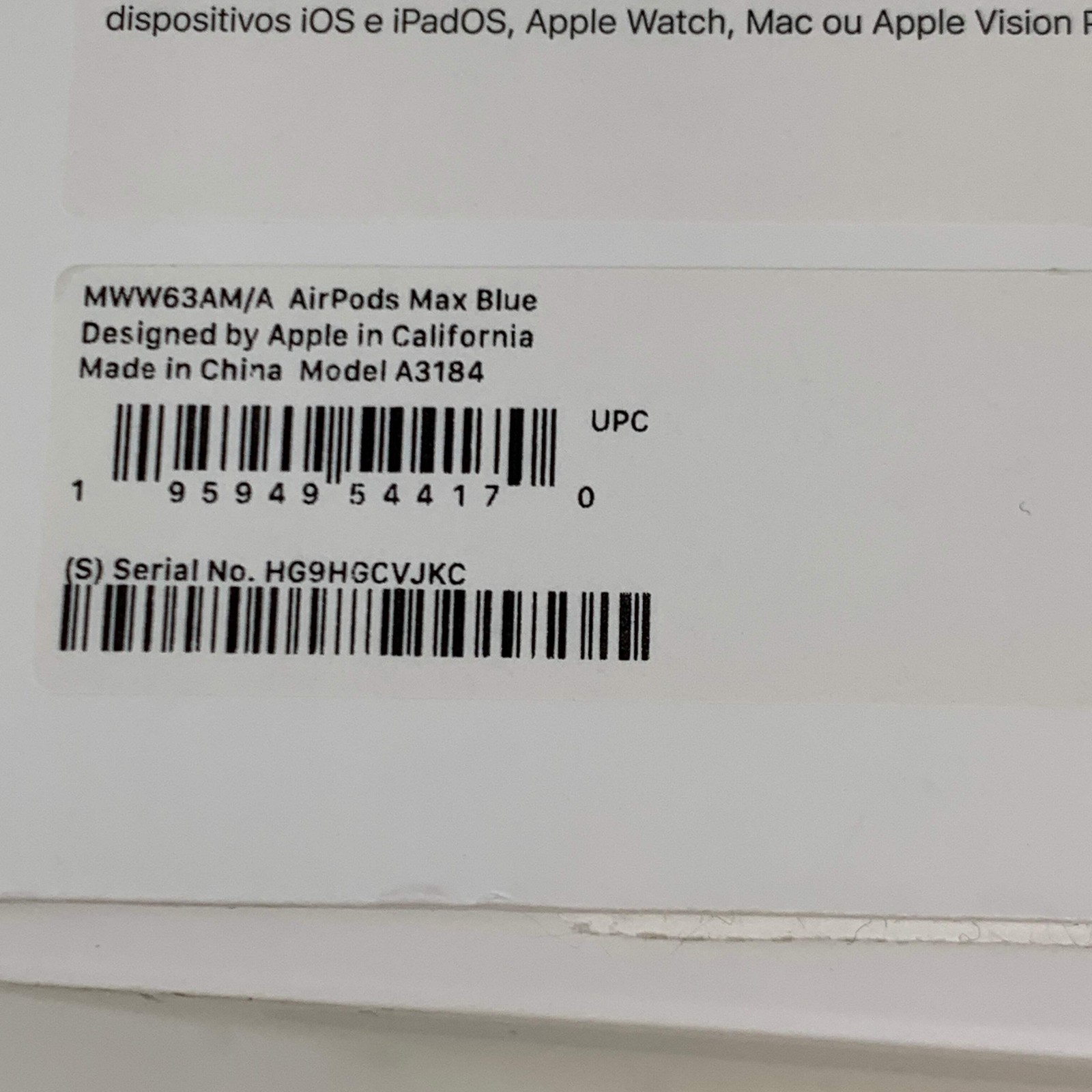 Apple AirPods Max USB-C Wireless Over-Ear Headphones Blue MWW63AM/A