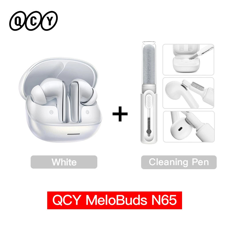 QCY HT21 Wireless Earphones Melobuds N65 -60dB AI Adaptive ANC Earbuds Bluetooth