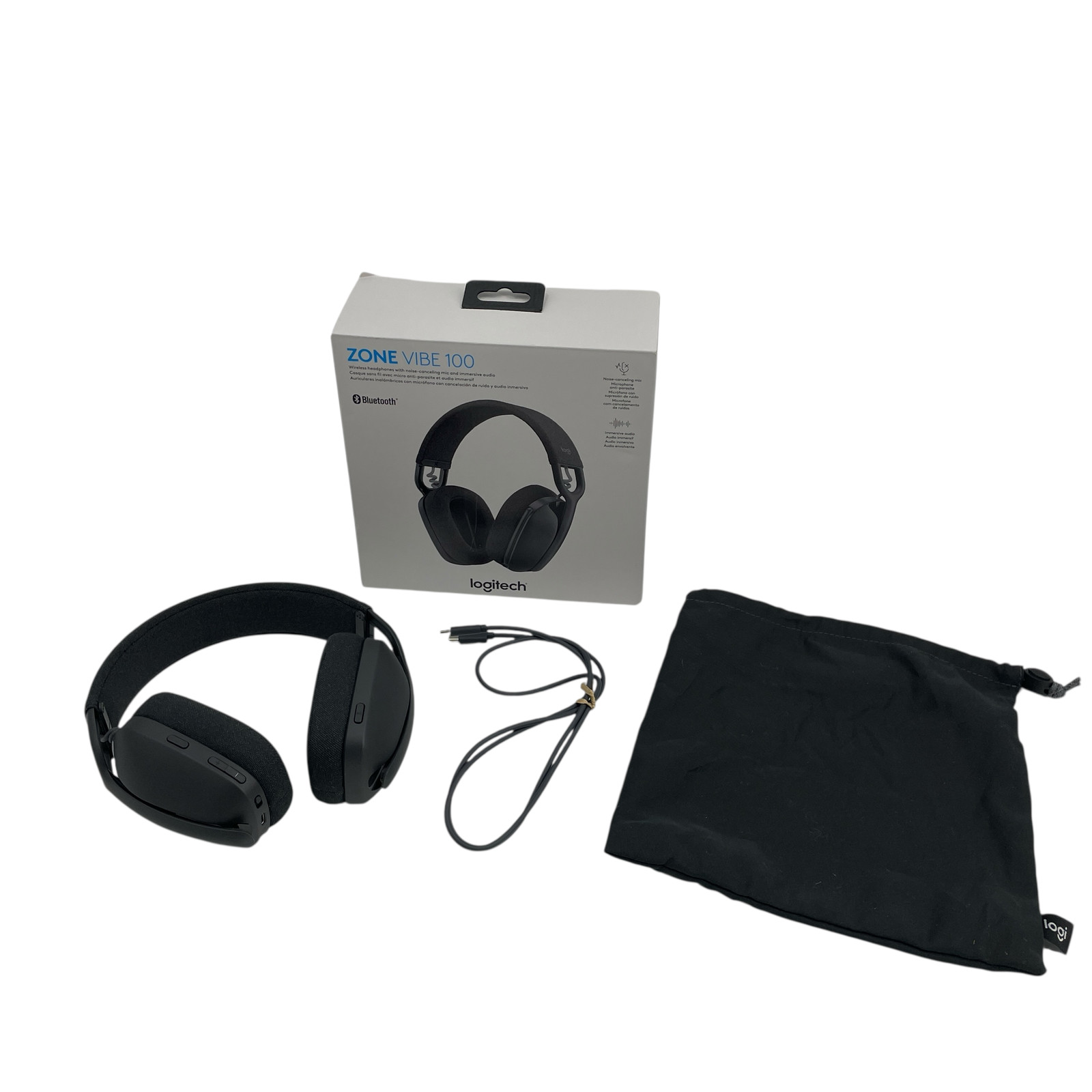Logitech Zone Vibe 100 Wireless Over-Ear Headphones #U7957 (VH)