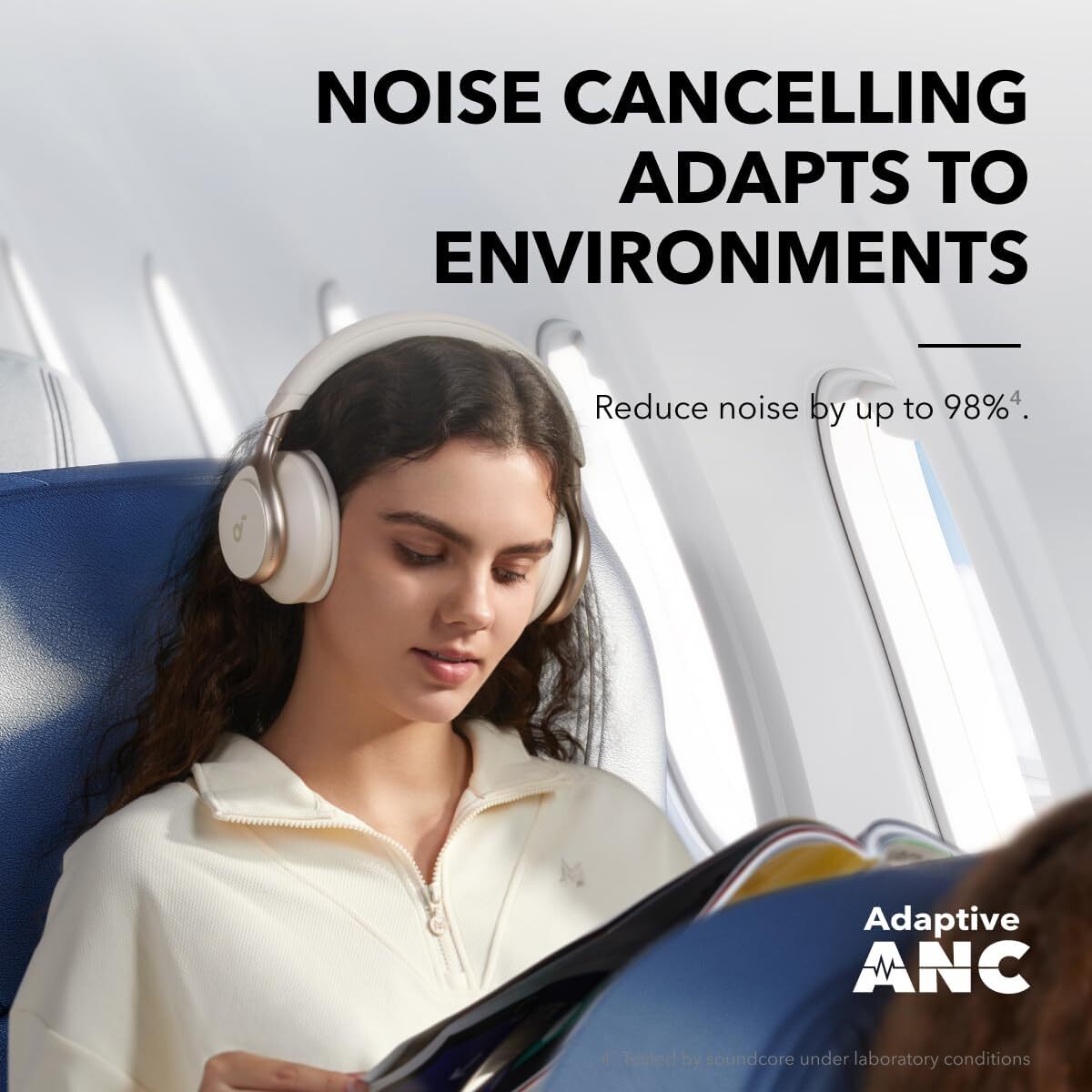 Soundcore Space One Wireless Over-Ear Headphones 40H ANC Playtime | Refurbished
