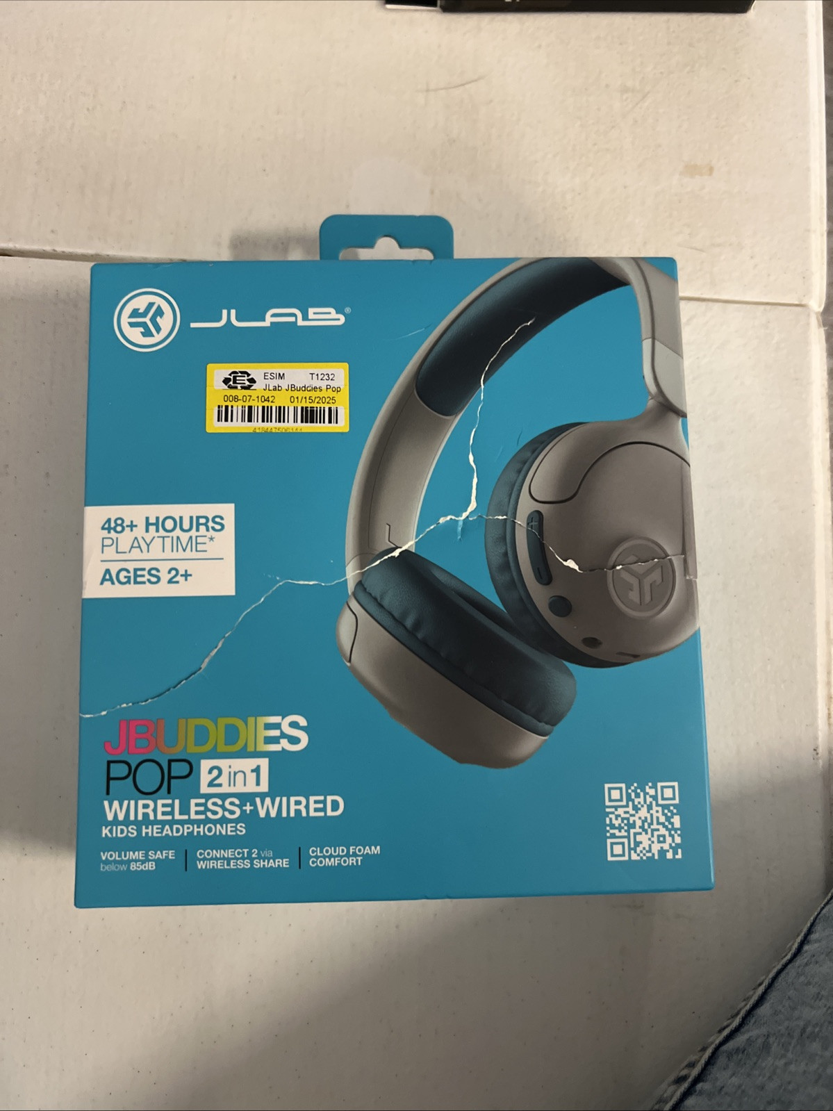 JLab JBUDDIES POP 2in1 Wireless+Wired Kids Headphones