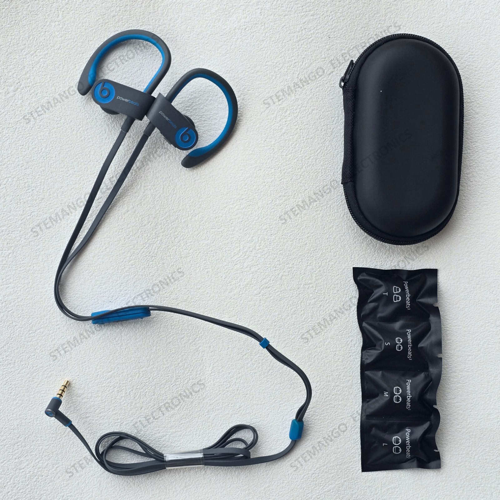 3.5mm Wired Sport Headphones For Apple iPod w.PowerBeats2 Earbuds Mic.&Remote