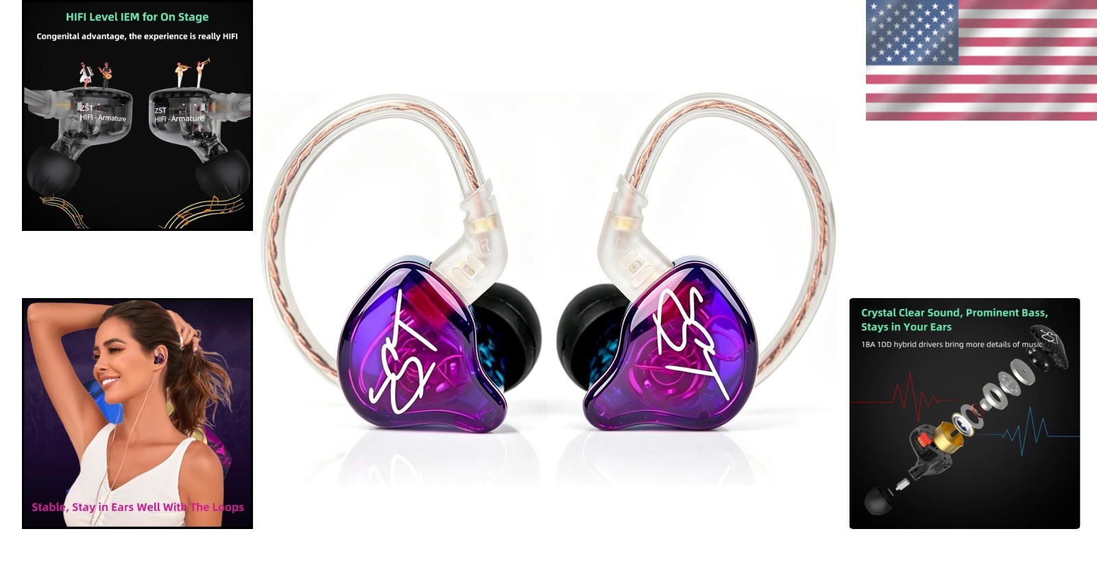 ZST Multicolor Wired Earbuds: Comfortable Fit with Exceptional Audio Performance