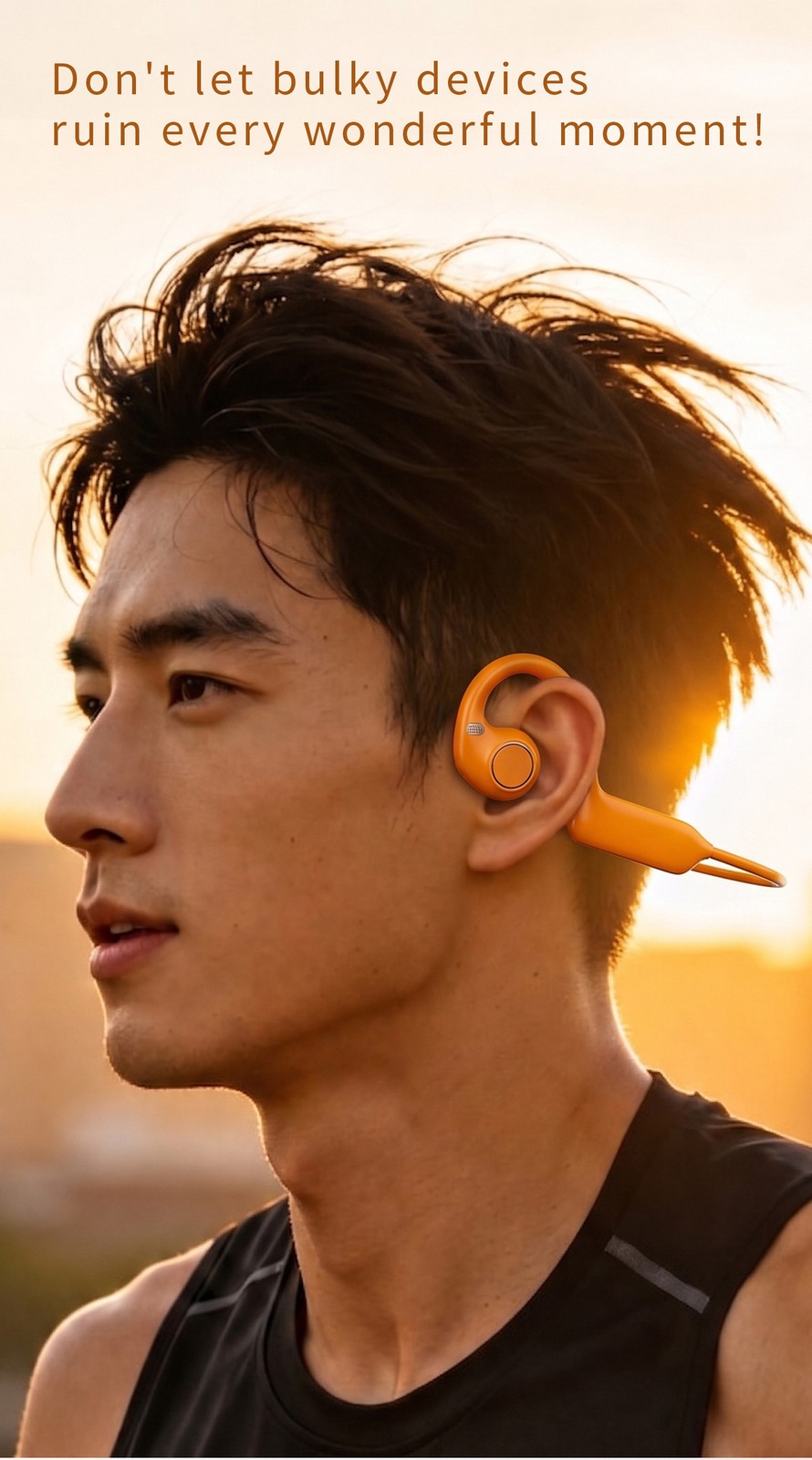 On Ear HeadphonesSports Earbuds 800MP Camera AI Voice Translate Video Recording