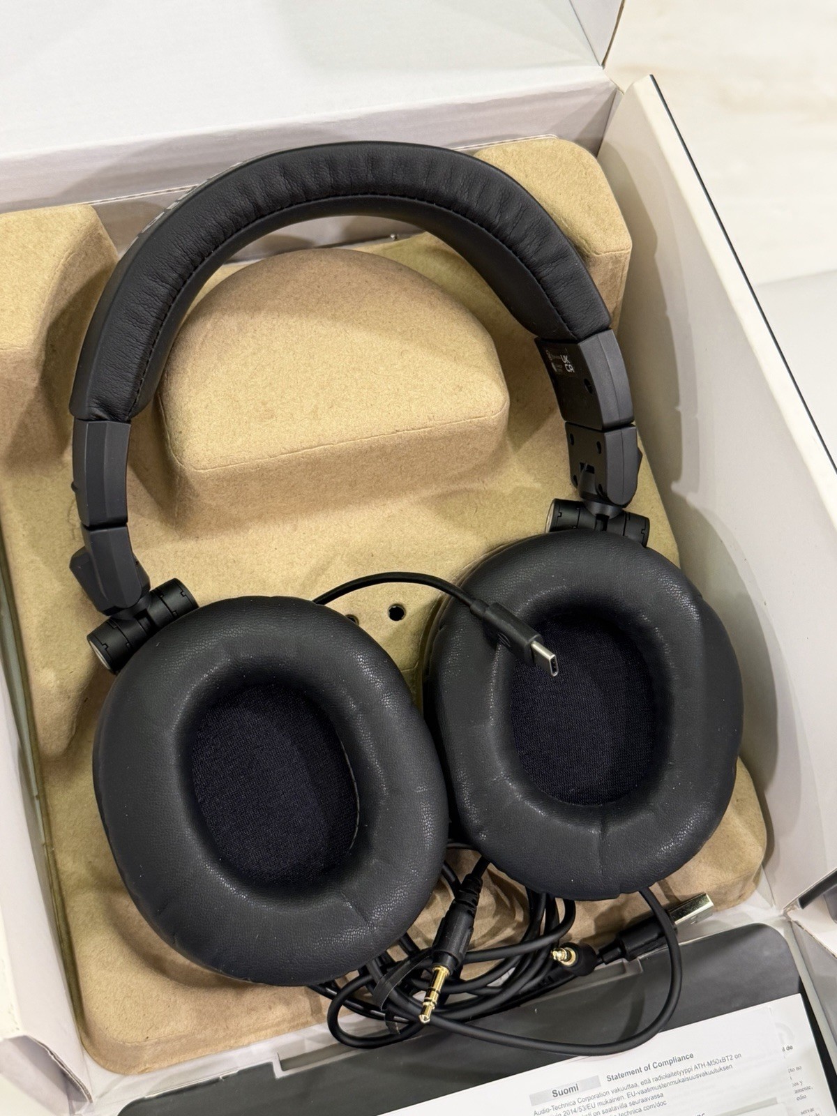 Audio-Technica ATH-M50xBT2 Wireless Over-Ear Headphones, Black