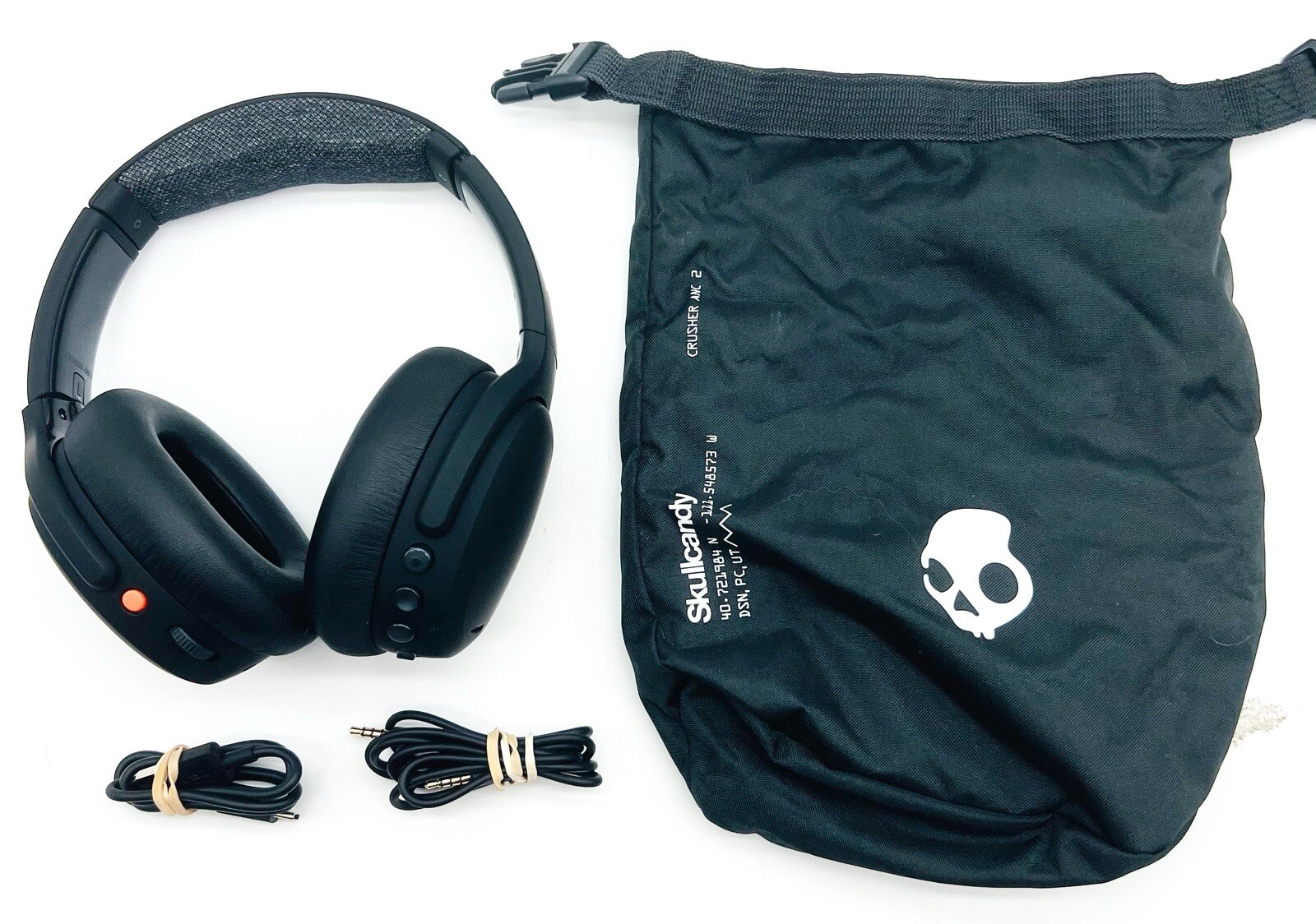Skullcandy Crusher ANC 2 Bluetooth Wireless Headphones W/ Carrying Bag – Black