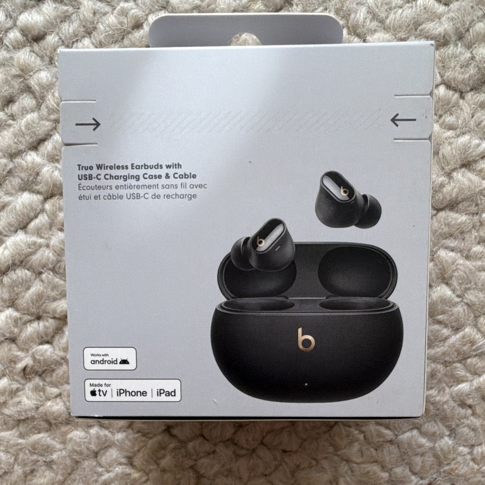 Beats Studio Buds+ True Wireless Bluetooth Earbuds ANC Spatial Audio Black/Gold