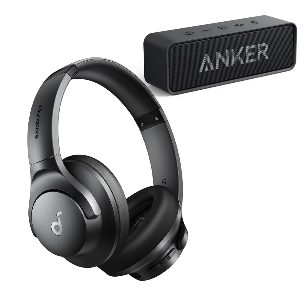 Soundcore by Anker Q20i Headphones+ Anker Soundcore Upgraded Bluetooth Speaker