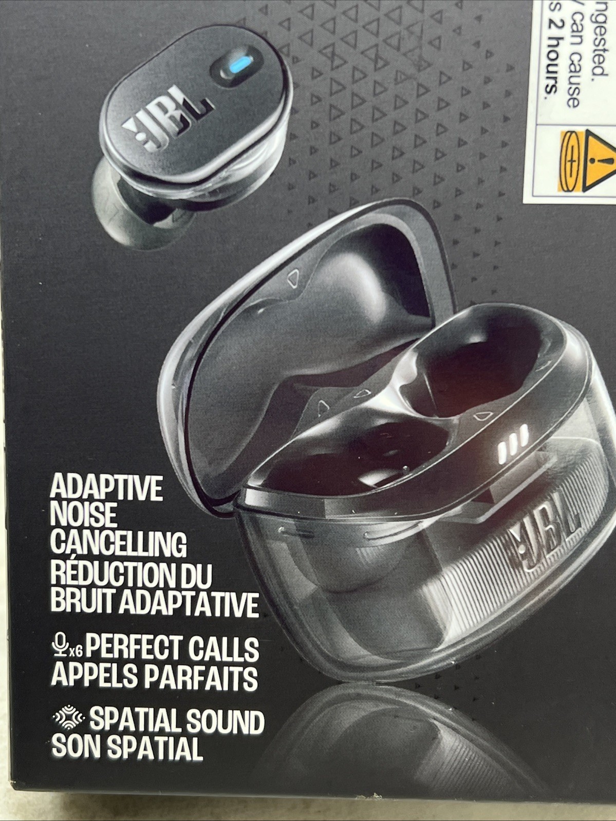 JBL Tune Buds 2 True Wireless Bluetooth Noise Cancelling Earbuds Ghost Black New
