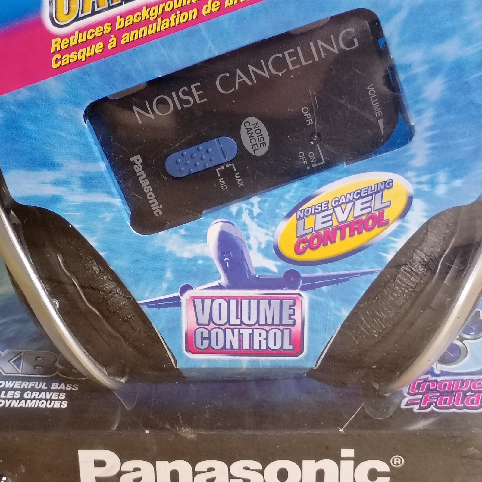 Panasonic RP-HC70 Noise Canceling Stereo Headphones Foldable Travel XBS New NOS