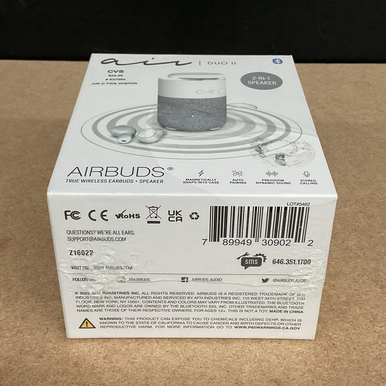 Air Duo II Magnetic Airbuds, True Wireless Earbuds w/Bluetooth 2-IN-1 Speaker