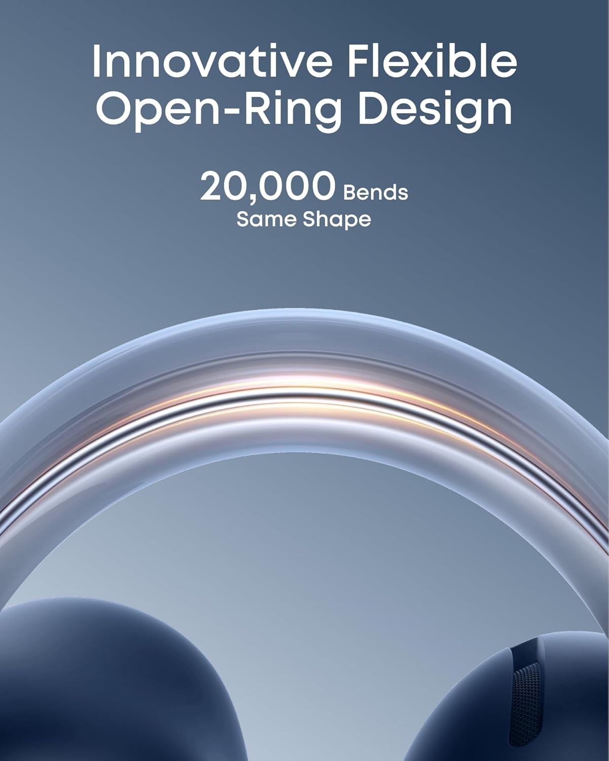 Clip-On Headphones AeroClip Open-Ring Design Adaptive Comfort Clear Calls