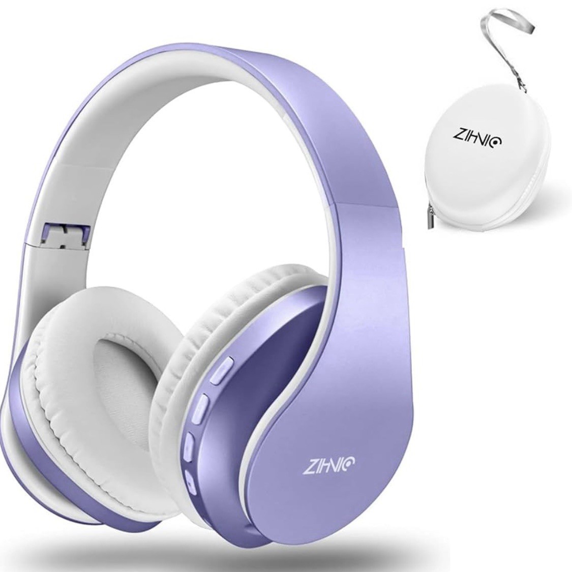 ZIHNIC Bluetooth Headphones Over-Ear, Foldable Wireless and Wired Stereo Headset