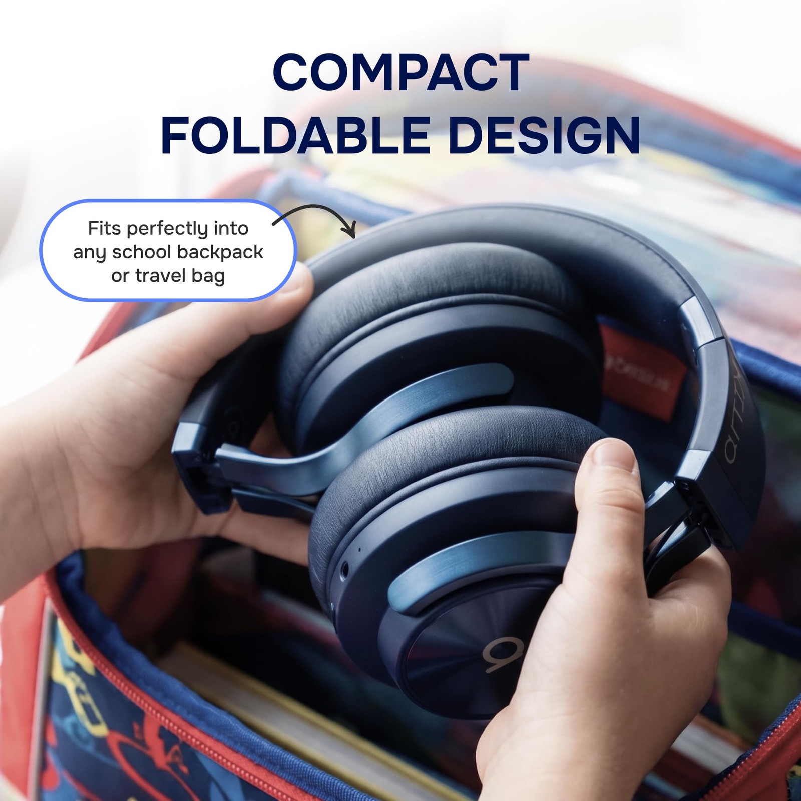 CL750 Kids Wireless Headphones for School, 40 Hours Playtime, Bluetooth 6.0 O…